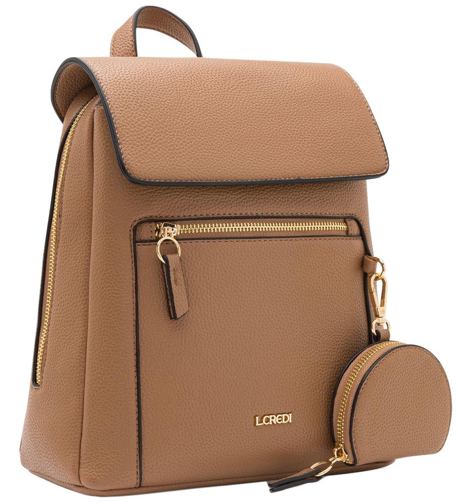 Damenrucksack Toffee L.Credi Ninina braun Etui