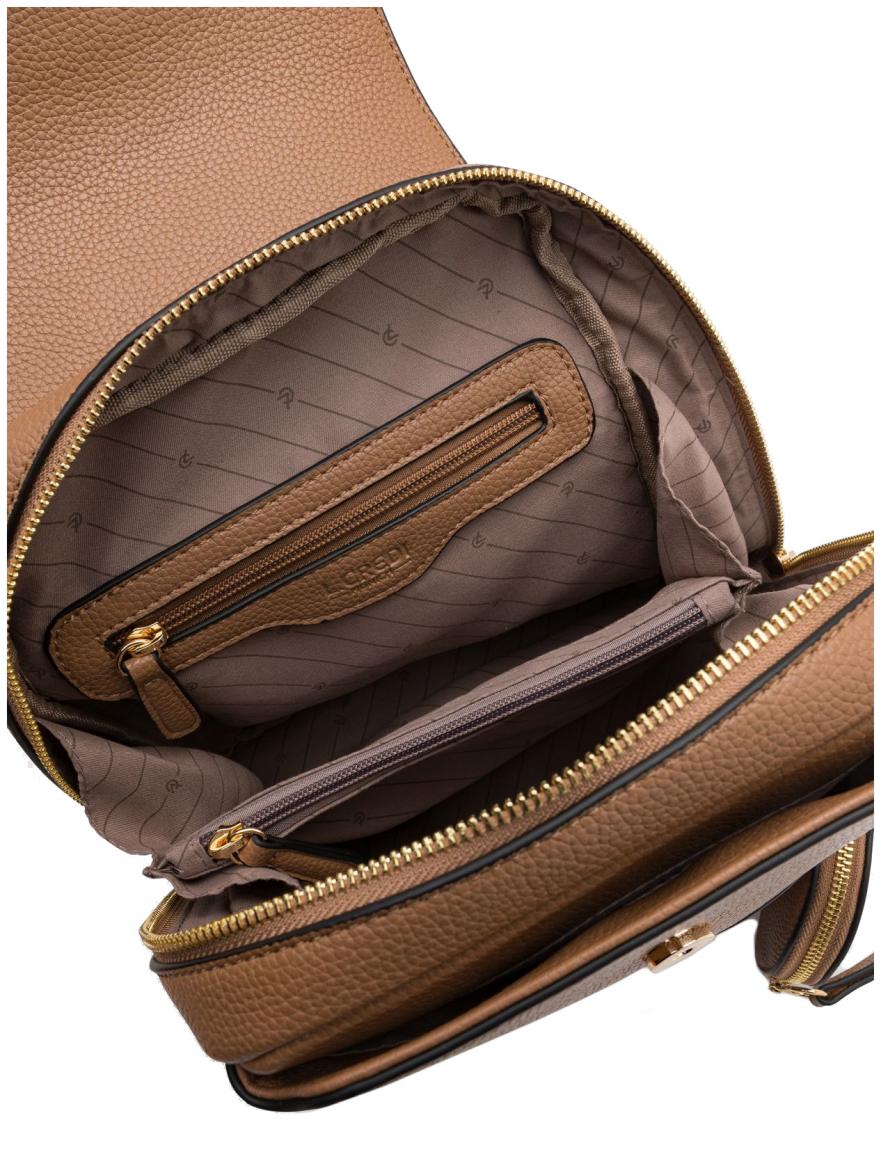 Damenrucksack Toffee L.Credi Ninina braun Etui