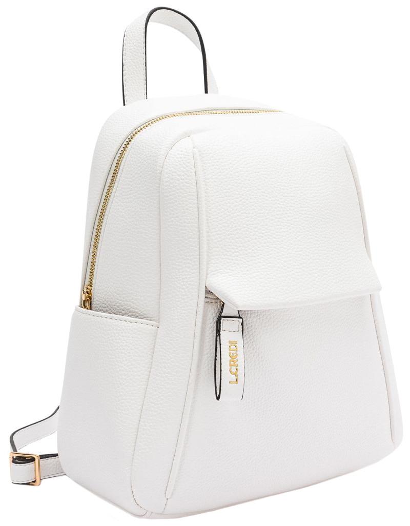 Damenrucksack elegant L.Credi weiß Ovidia vegan