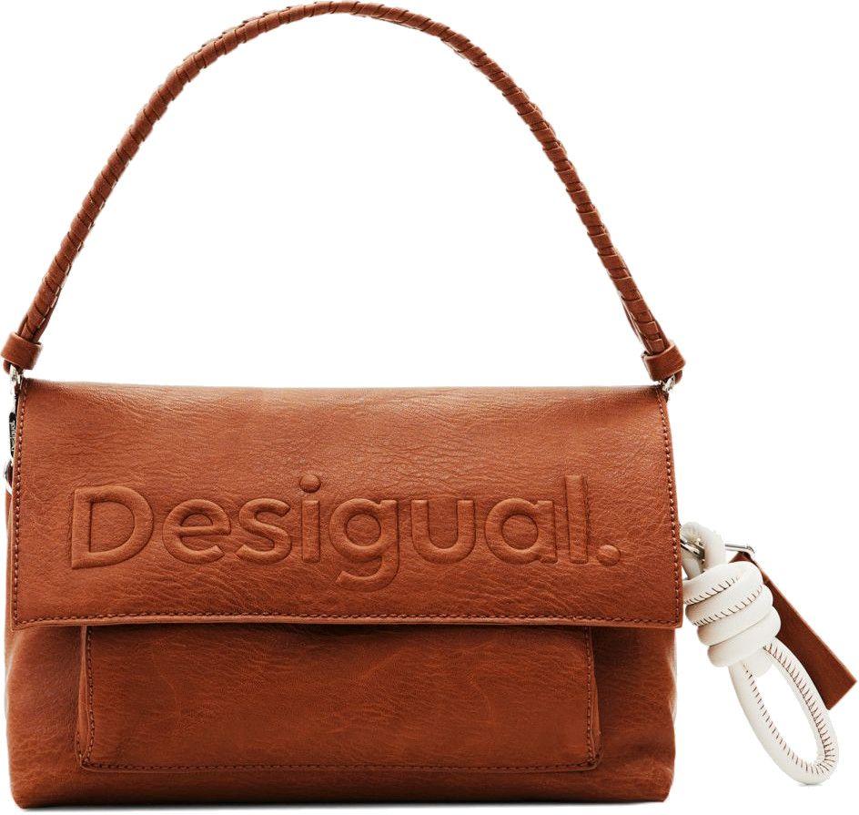 Damentasche Desigual Half Logo Venecia 2.0 Cuero West Cognac Etui