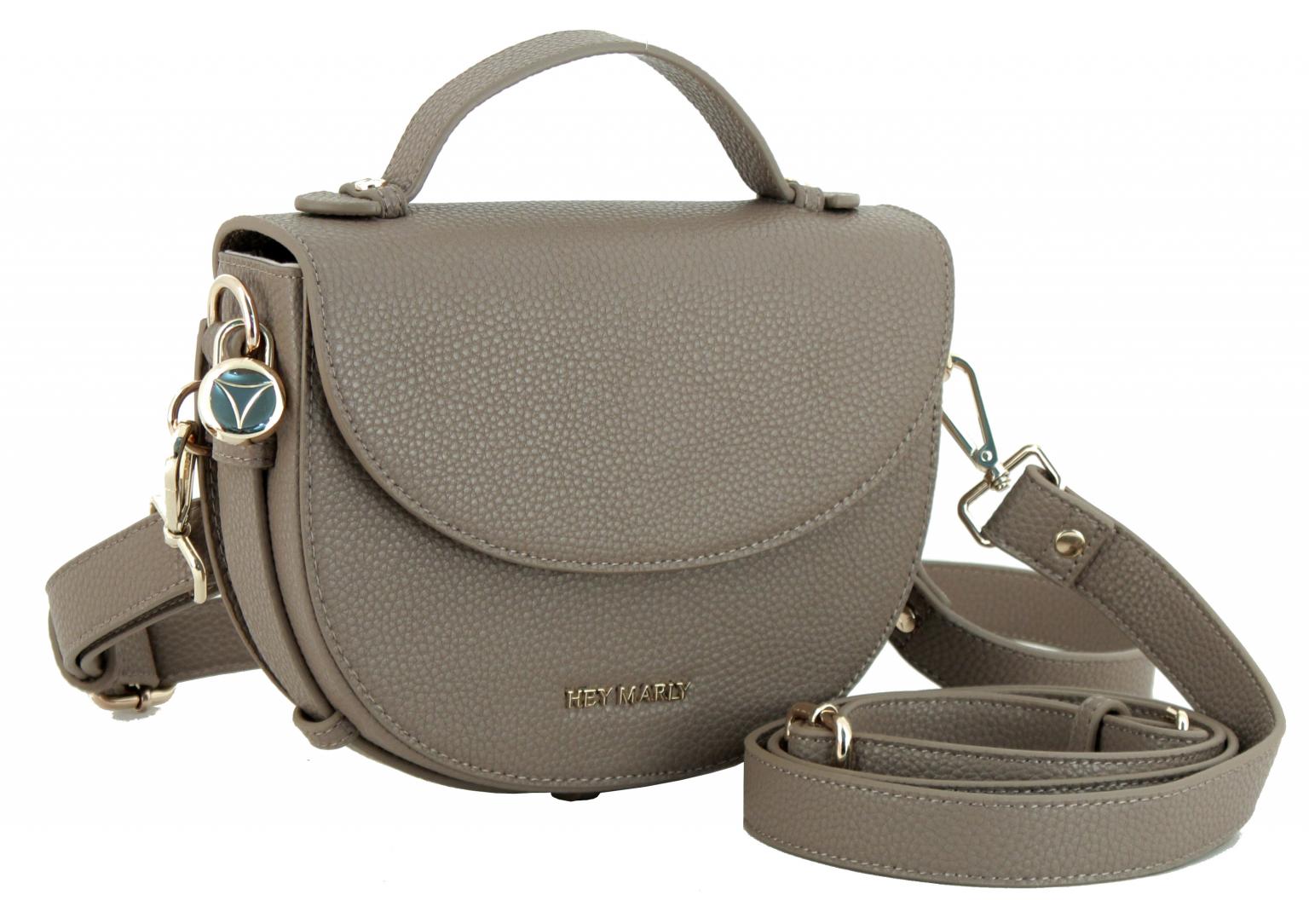 Damentasche Überschlag Hey Marly Half Moon Bag Mocha taupe