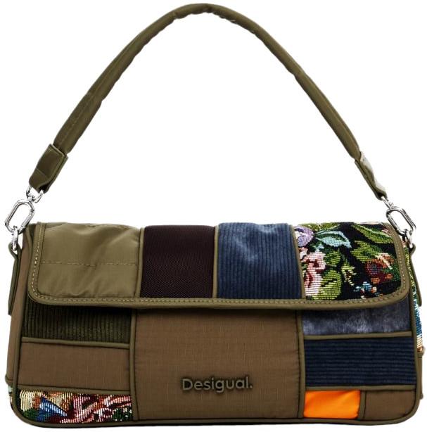 Damentasche floral Bamba Phuket Long Desigual Khaki Patch