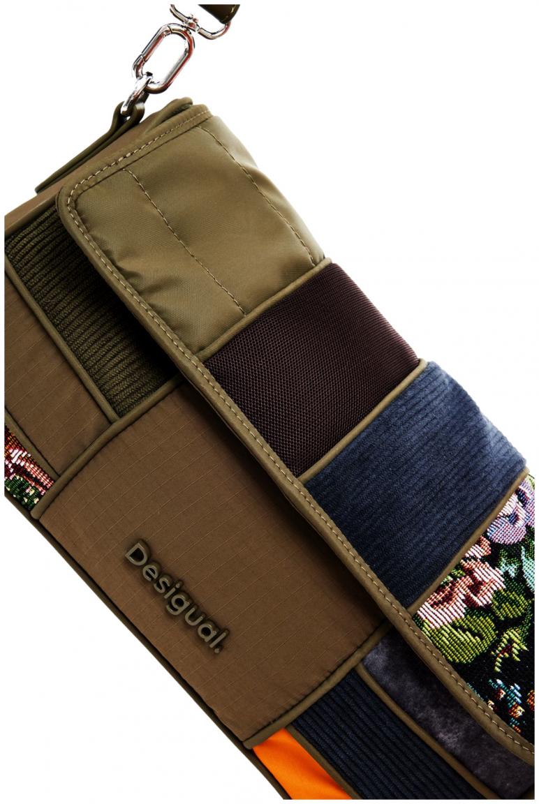 Damentasche floral Bamba Phuket Long Desigual Khaki Patch