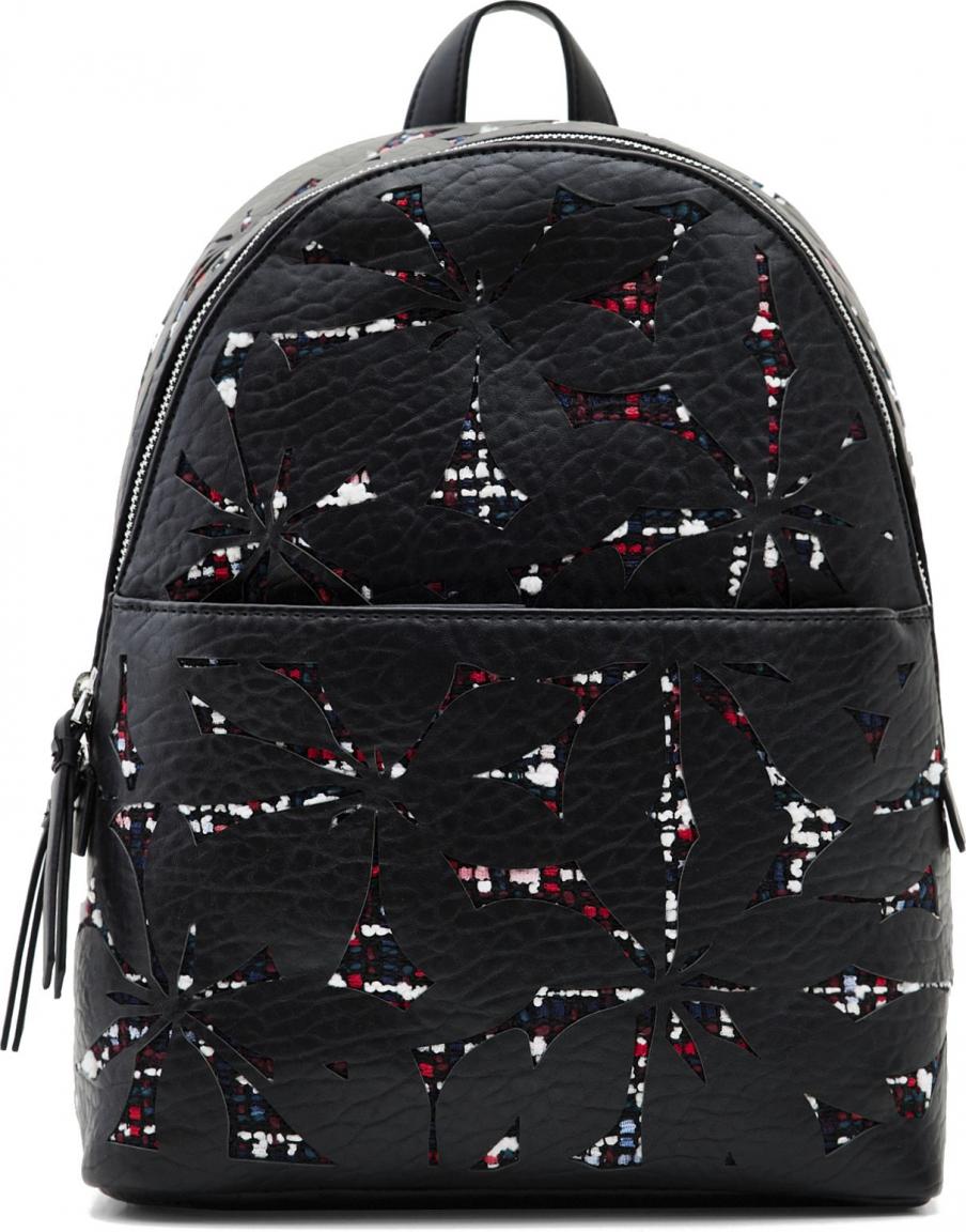 Daypack Desigual Onyx Mombasa Mini Negro Bucle 