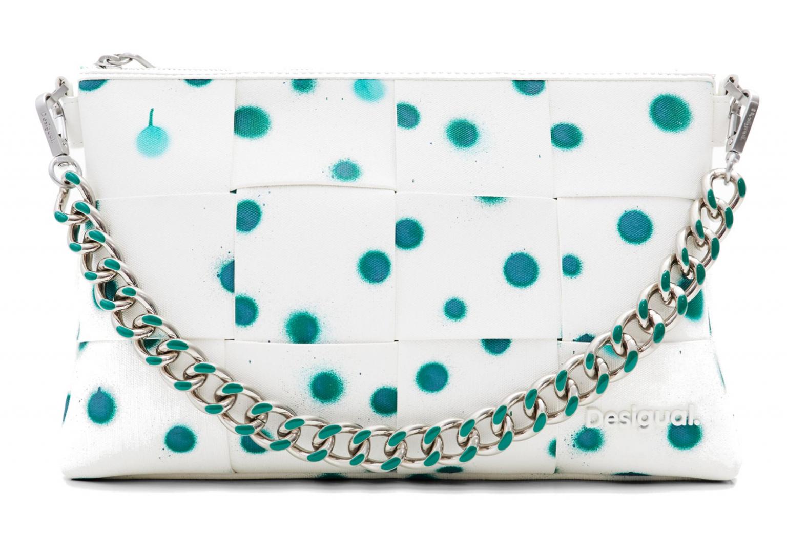 Desigual Crossovertasche New Splatter Dortmund Maxi Blanco 