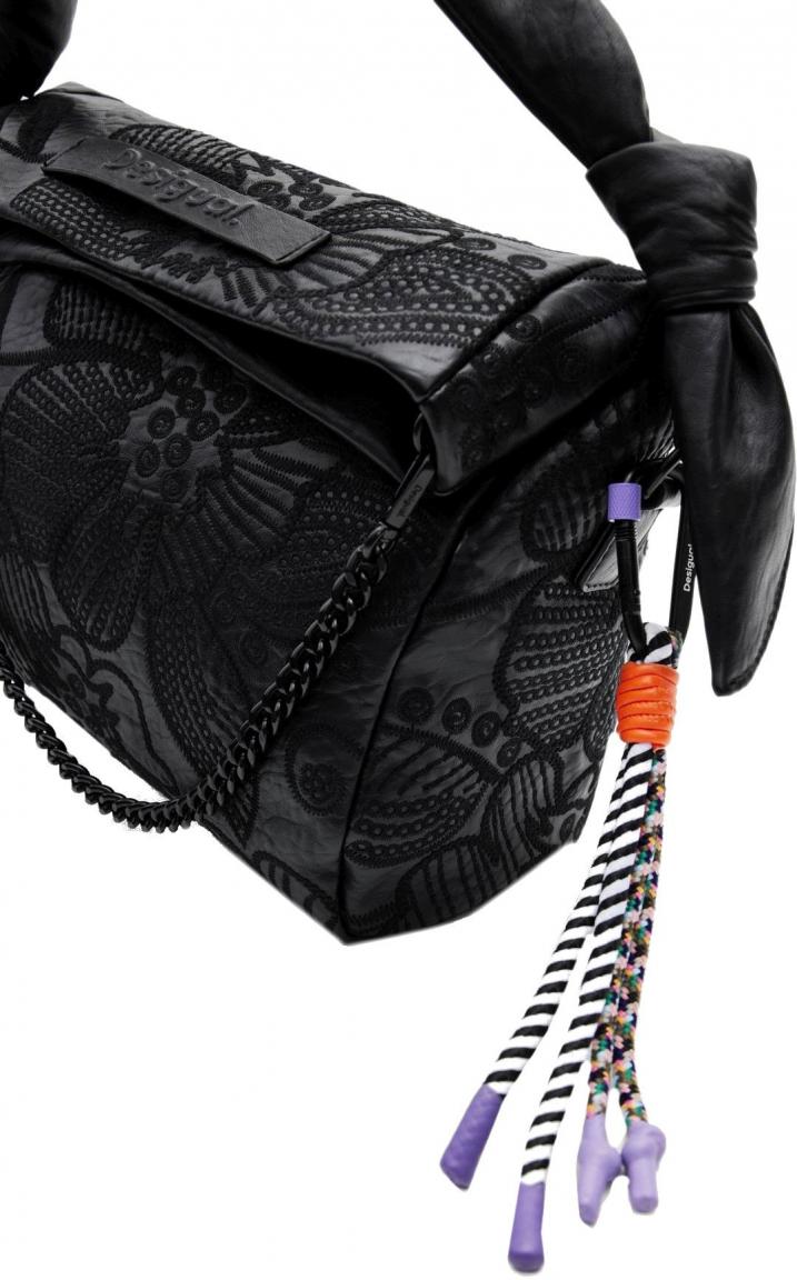 Desigual Damentasche Floral Loverty 3.0 Alpha Nero