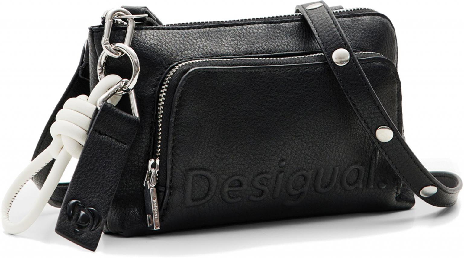 Desigual Handytasche Crossoverbag Half Logo 24 Lisa Schwarz Negro