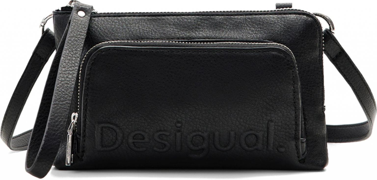 Desigual Handytasche Crossoverbag Half Logo 24 Lisa Schwarz Negro