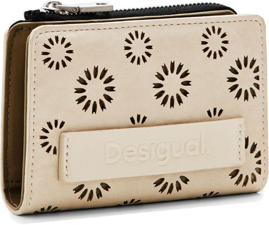 Desigual Kartenbörse Amorina Emma 2.0 Mini Cutout Beige Crudo