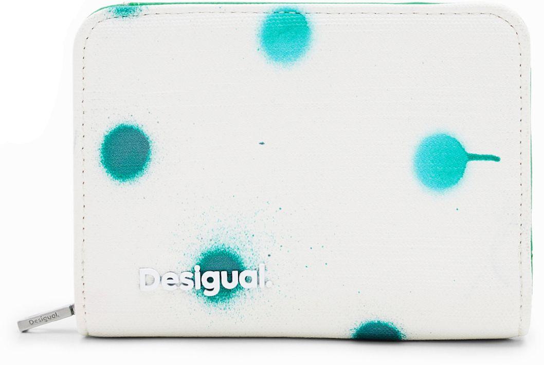 Desigual Kompakt Geldbörse Maya New Splatter Blanco 