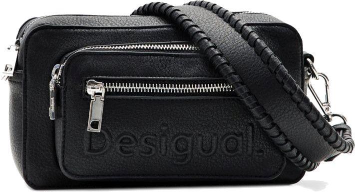 Desigual Schultertasche Half Logo 24 Cambridge 2.0 Negro Schwarz