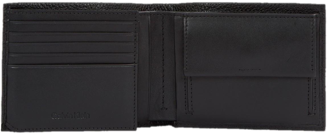 Dollarvisit Calvin Klein Warmth Trifold 10CC Coin schwarz genarbtes Leder