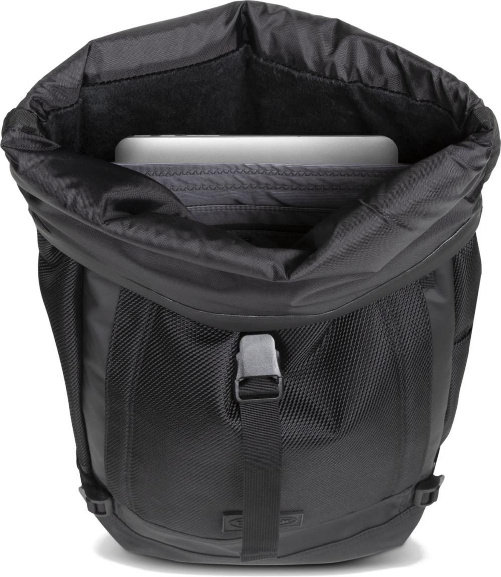 Eastpak Tecum Roll Rolltop Backpack Black vegan