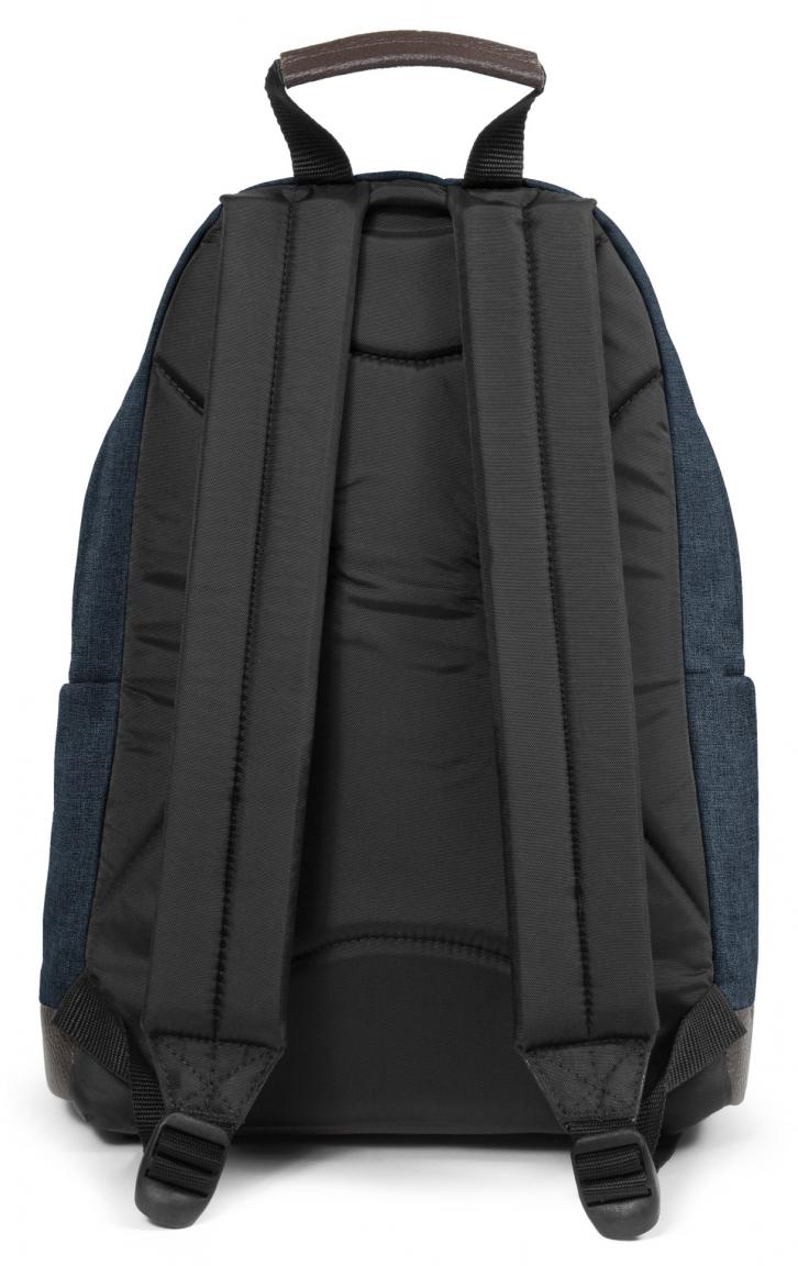 Eastpak Wyoming Rucksack mit Lederboden Triple Denim Blau