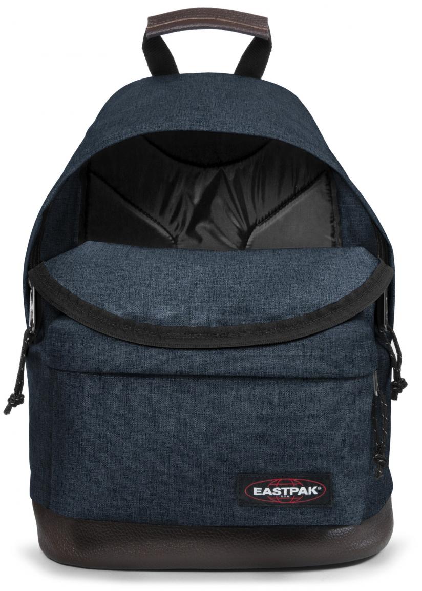 Eastpak Wyoming Rucksack mit Lederboden Triple Denim Blau