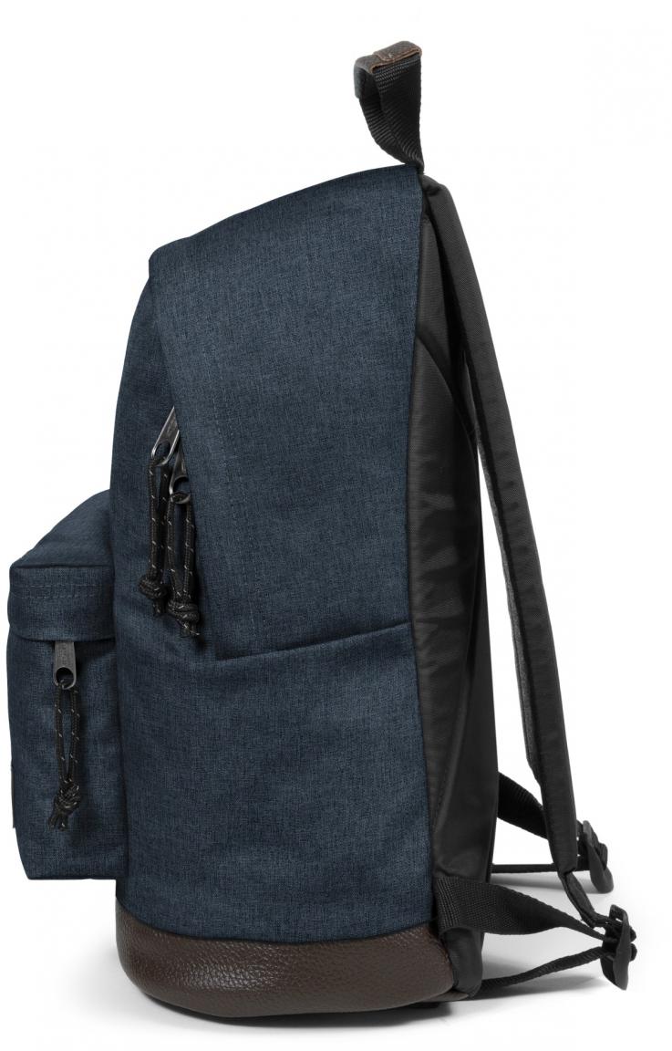 Eastpak Wyoming Rucksack mit Lederboden Triple Denim Blau