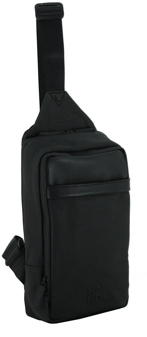 Ein-Schulter-Rucksack schwarz Monza Dark Ash H2ND City Lights