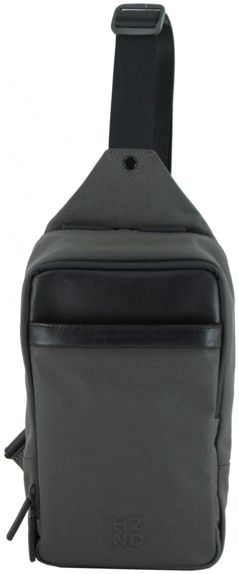 Ein-Schulter-Rucksack schwarz Monza Dark Ash H2ND City Lights