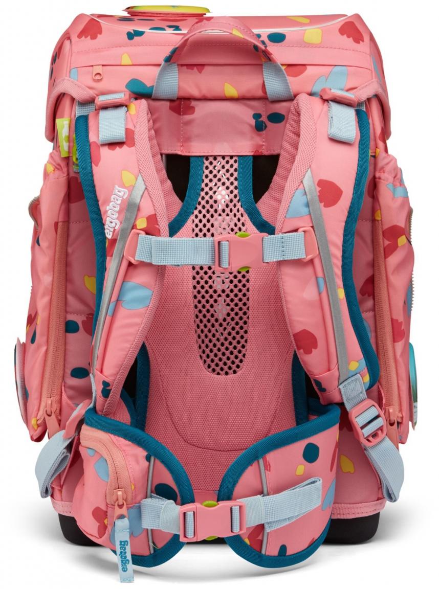 Ergobag Cubo Schulrucksack 5-teiliges Komplettset ZitronenfaltBär rosa