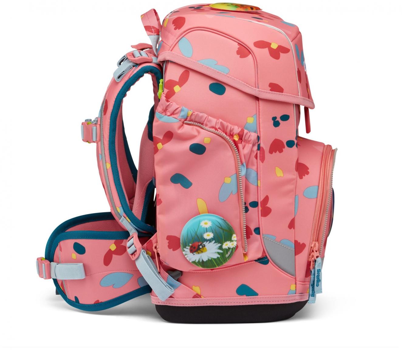 Ergobag Cubo Schulrucksack 5-teiliges Komplettset ZitronenfaltBär rosa