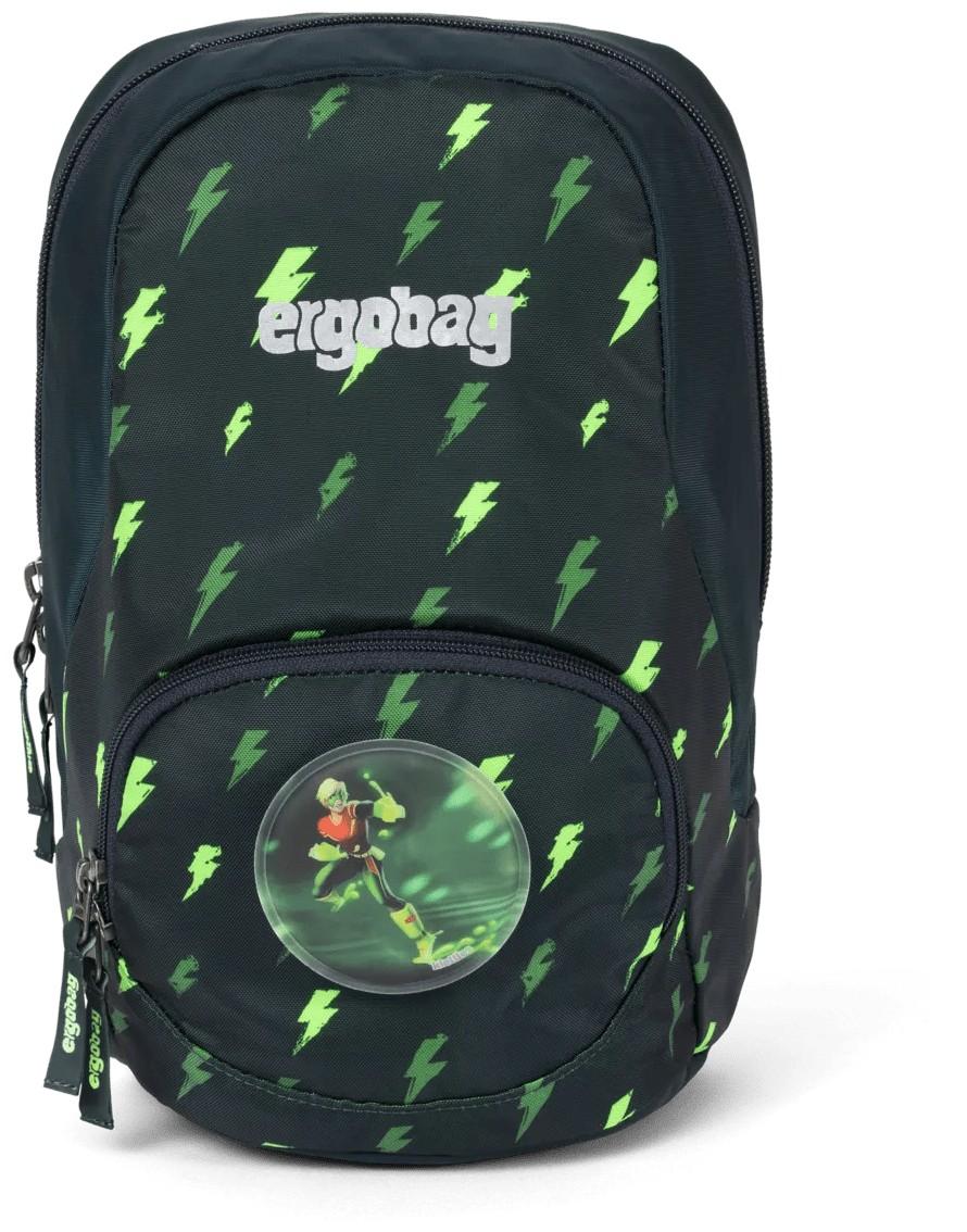 Ergobag Ease Small kleiner Kindergartenrucksack neongrüne Blitze