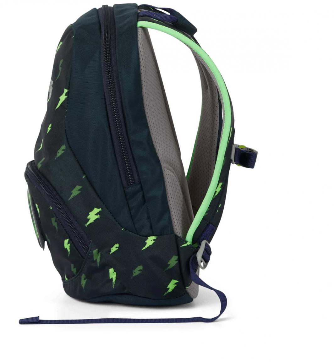 Ergobag Ease Small kleiner Kindergartenrucksack neongrüne Blitze