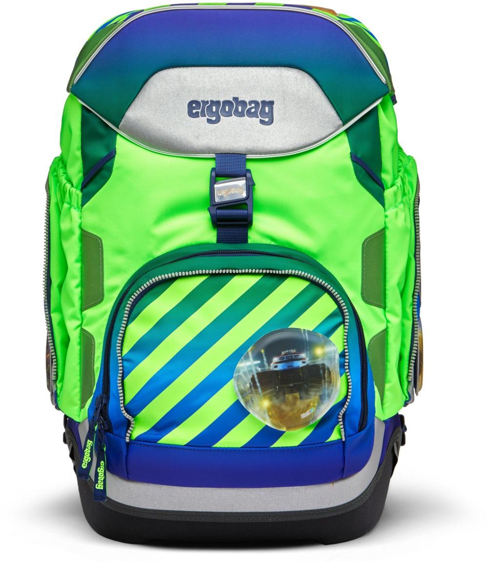 Ergobag Pack TruckBär neongrün blau Schultaschenset Neo Edition