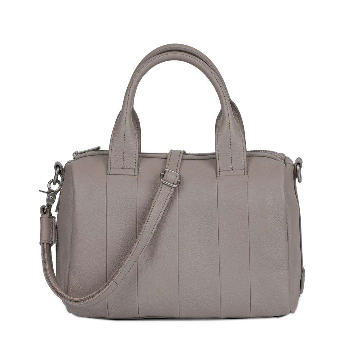 FREDsBRUDER Damen Ledertasche Feeling Good Warm Grey