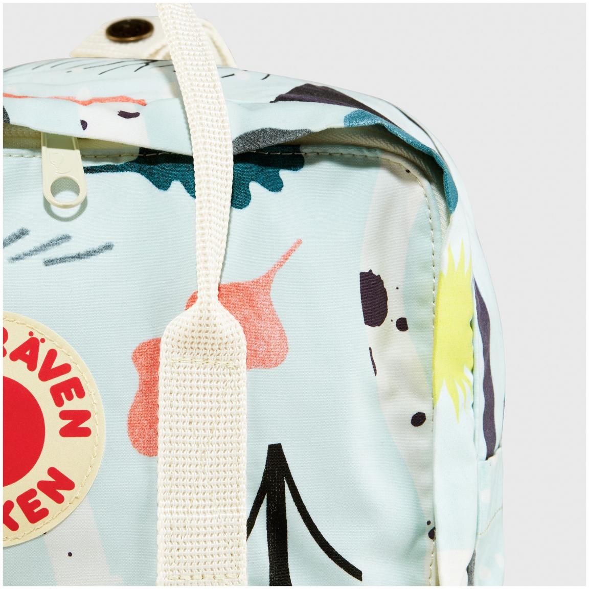 Fjällräven Kanken Art Birch Forest hellblauer Jugendrucksack Print