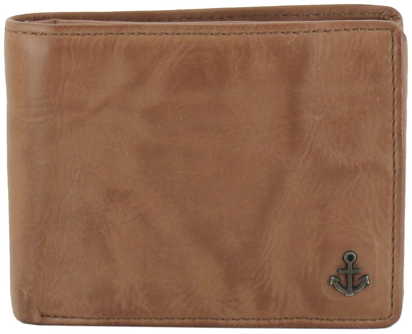 Geldbeutel Querformat Trifold Harbour 2nd Kairos Cognac