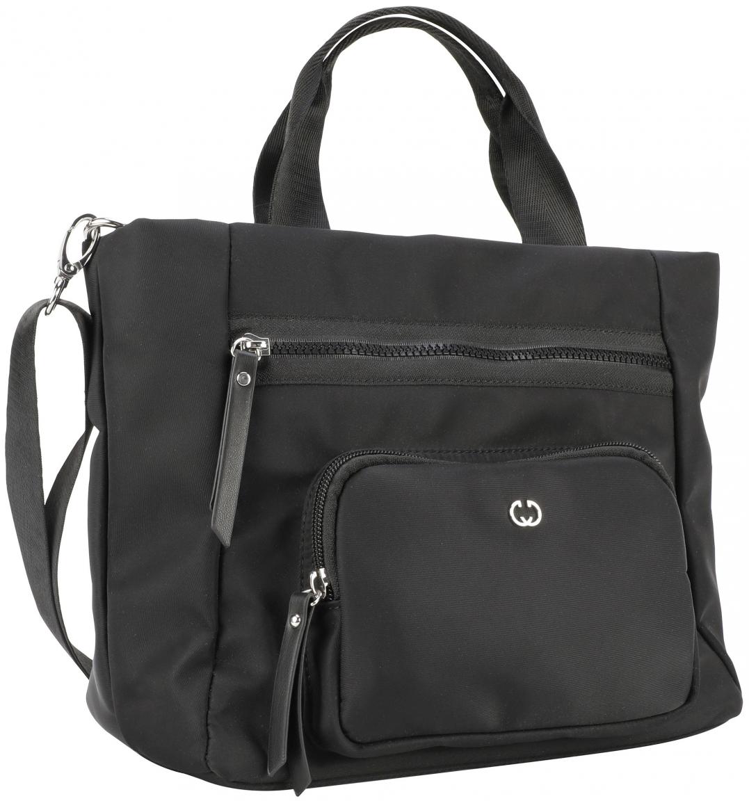 Gerry Weber Echoes Handbag MHZ Black Nylon Henkeltasche Black