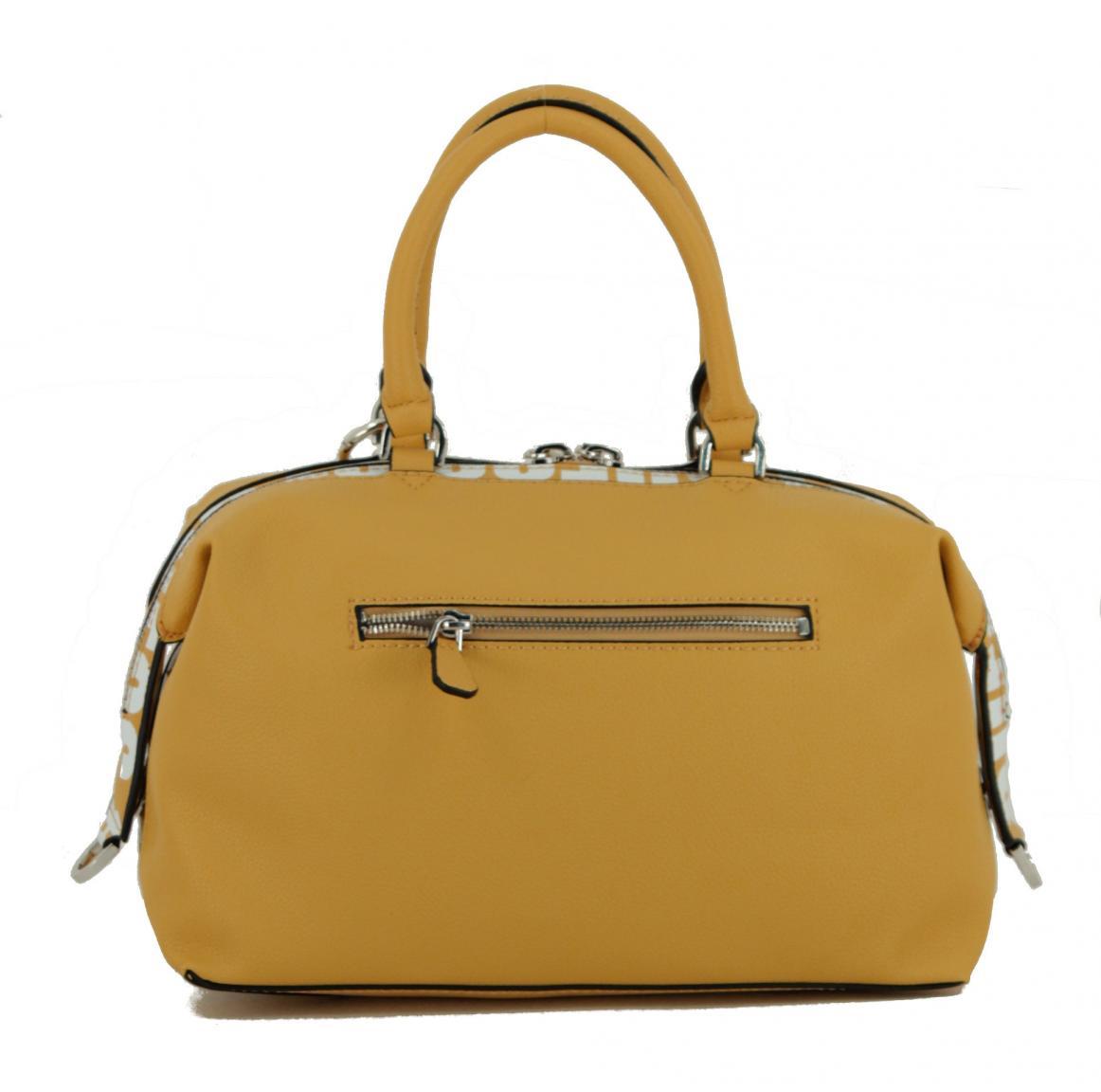 Guess Kersti Kurzgrifftasche Cognac braun wandelbar