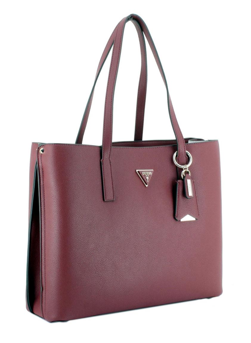 Guess Meridian Henkeltasche Burgundy 