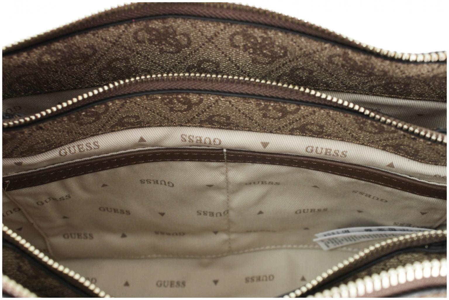 Guess Noelle Crossbody Bag Dove Logo Alloverprint 