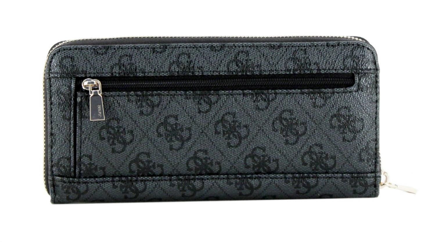 Guess Portemonnaie mit Zip Laurel SLG Coal Logo 