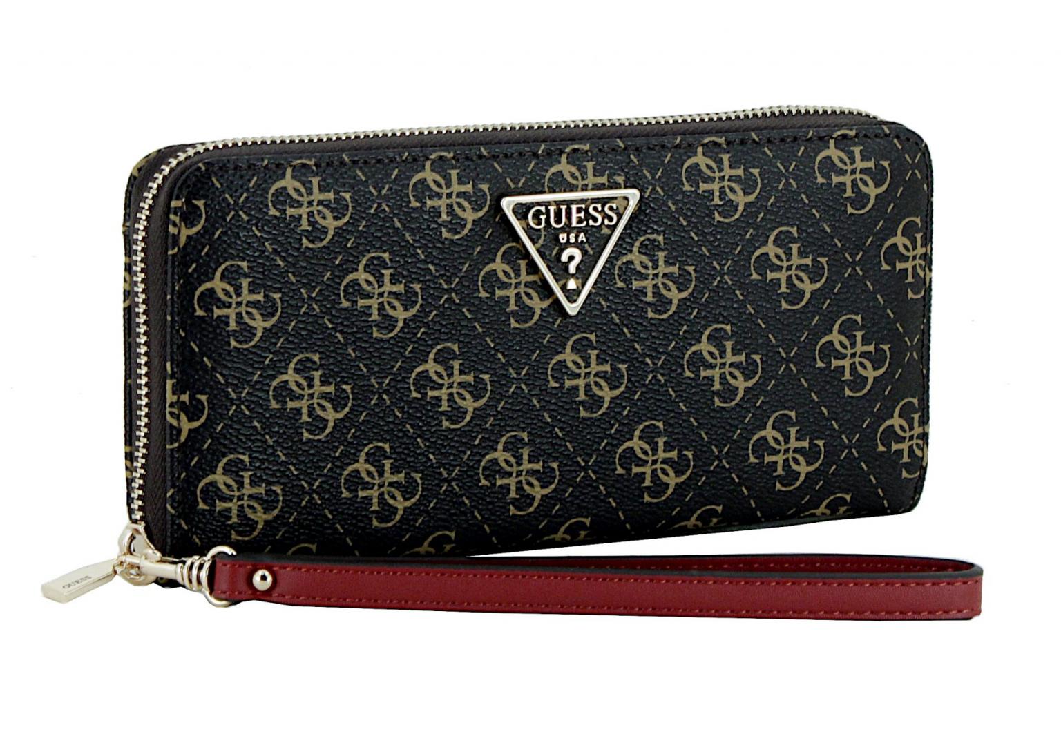 Guess Portmonee Damen Laurel SLG Brown Logo