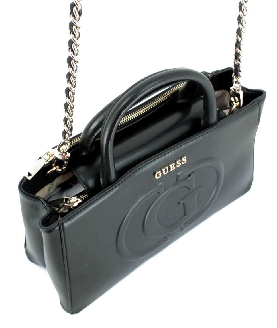 Guess Satchel Eco Mietta Black nachhaltig