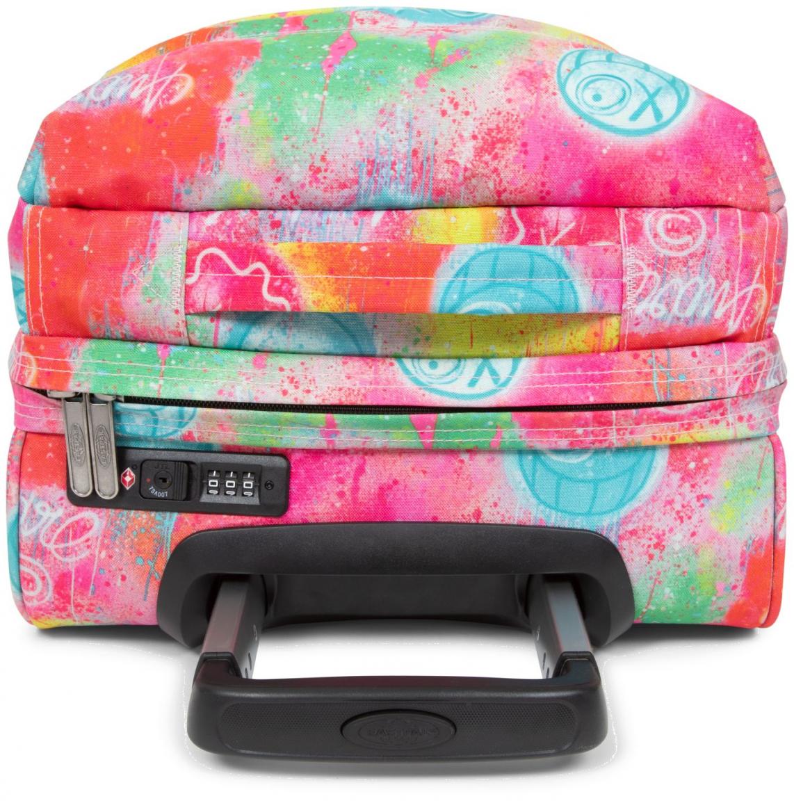 Handgepäck Rollentasche bunt Graffitti Eastpak TransitR Fluo Clouds