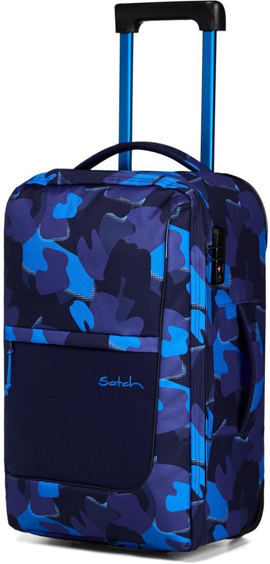 Handgepäcktrolley Satch Flow S 54 Troublemaker blau Camouflage