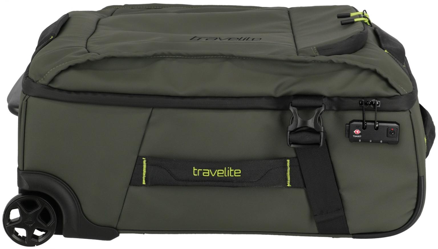 Handgepäcktrolley olivgrün Travelite Briize Rollenreisetasche S 55cm Khaki