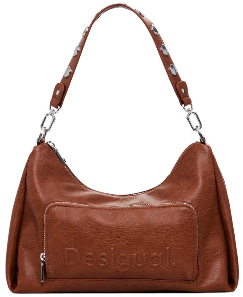 Handtasche Desigual Cognac Logo Mayari