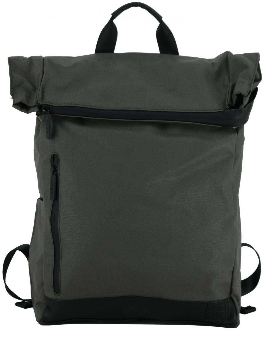 Harbour 2nd Rucksack Berlin schwarz Canvas Leder City Lights