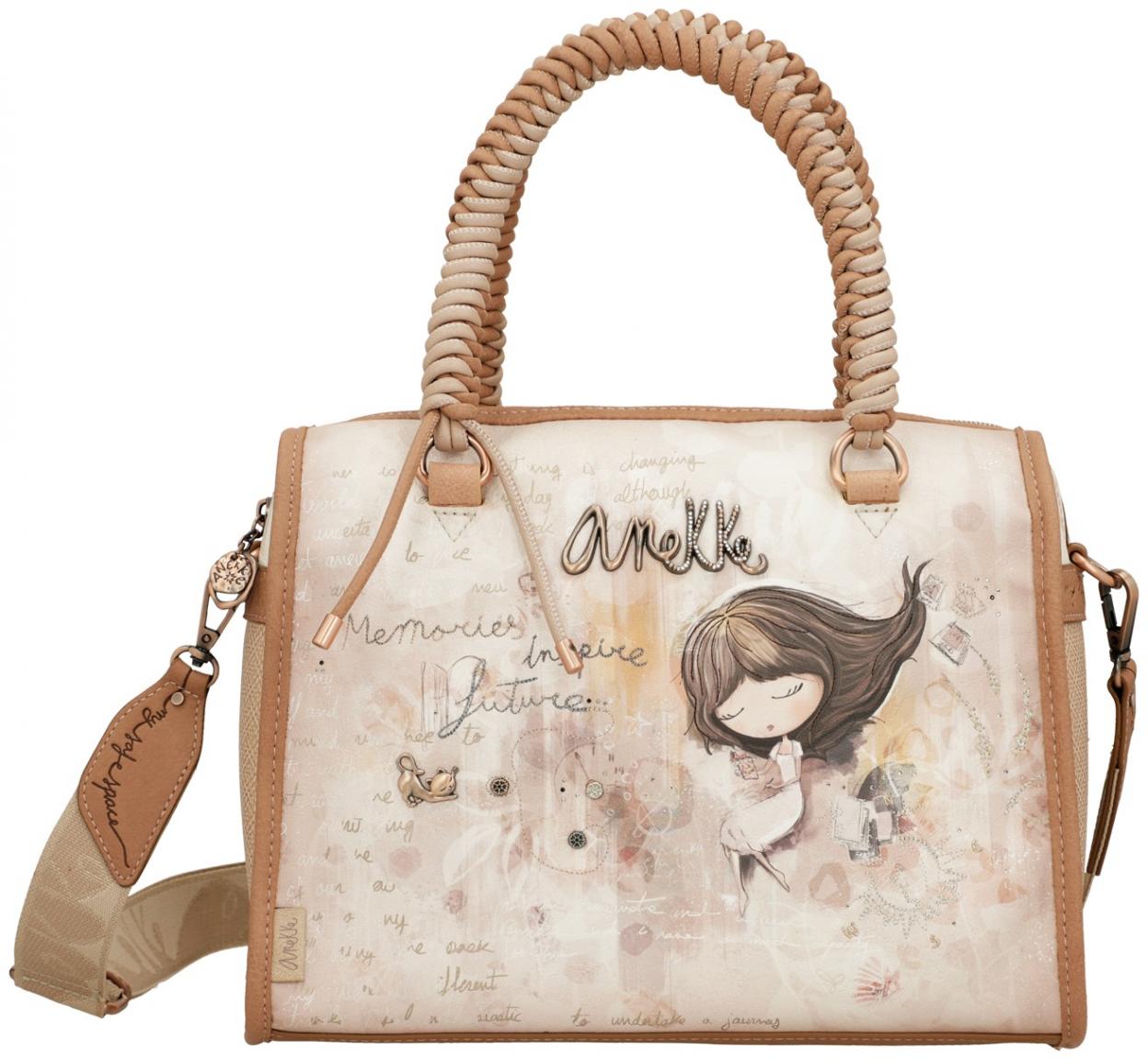 Henkeltasche Anekke Memories Beige Print