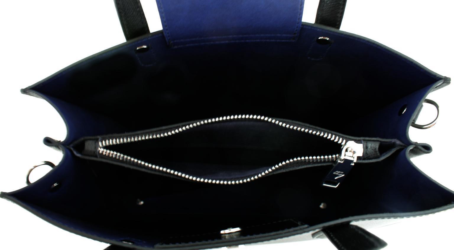 Henkeltasche Caleidos Black gemusterer Gurt Auswahl Riemen