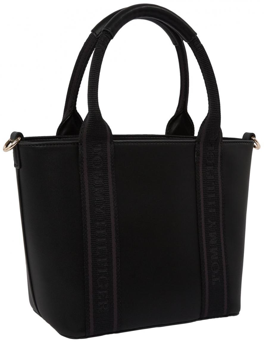 Henkeltasche Mini Tote Tommy Hilfiger Logotape Black