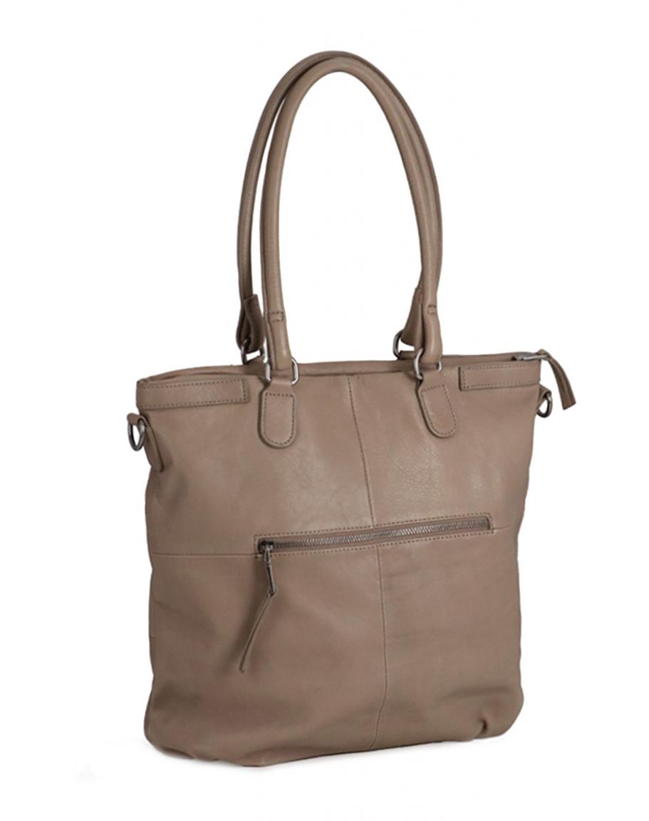 Henkeltasche PGL Tote FREDsBRUDER Taupe Glattleder