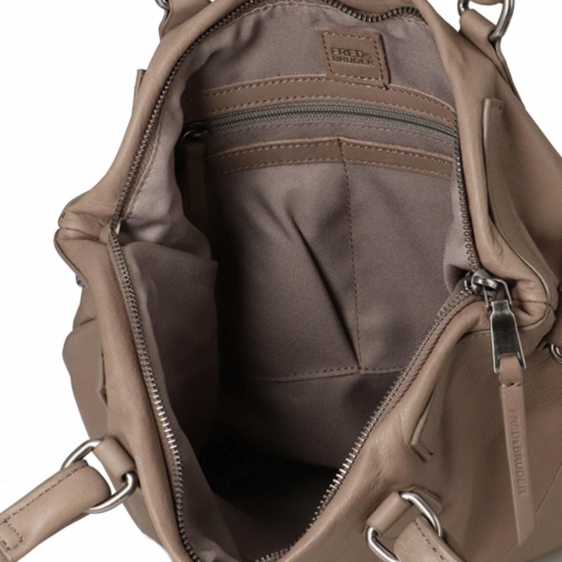 Henkeltasche PGL Tote FREDsBRUDER Taupe Glattleder