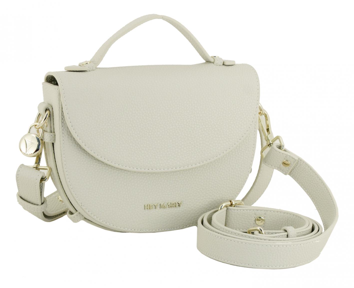 Hey Marly Half Moon Bag hellbeige recyceltes Leder Gürteltasche Crossover