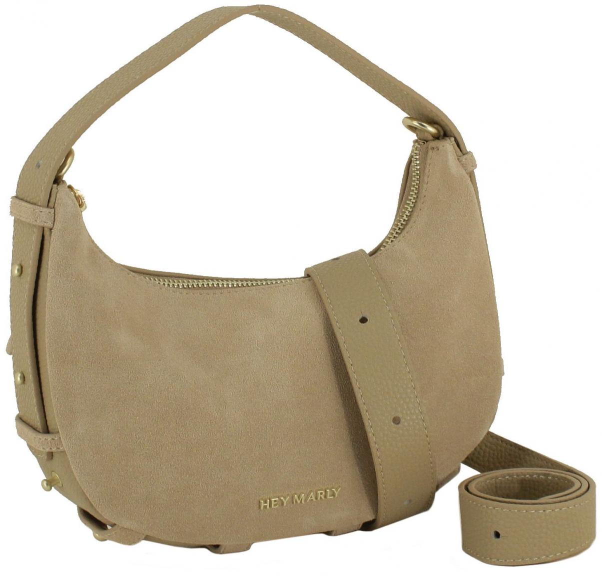 Hey Marly kleine Handtasche Liefetime Sister beige Velours S