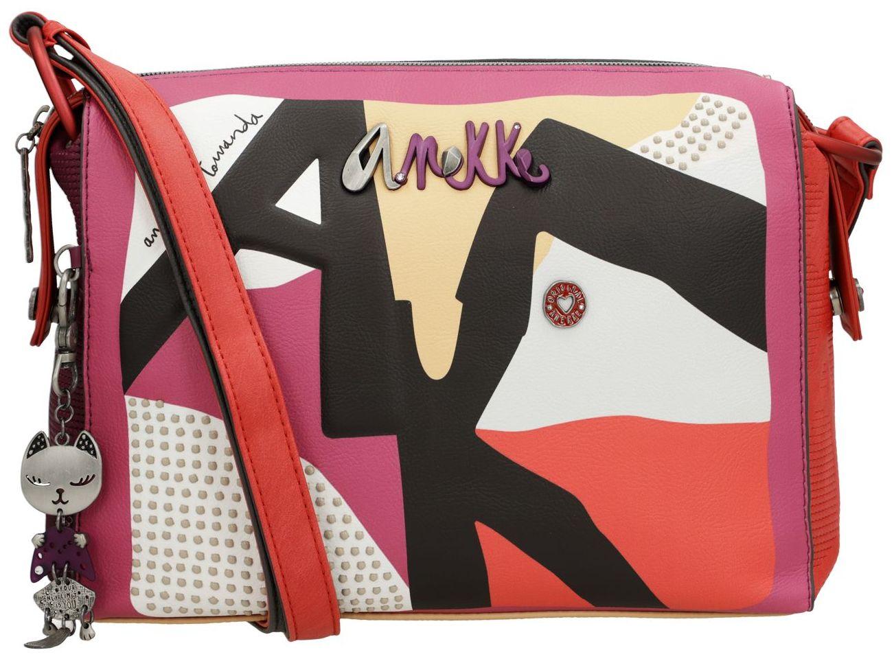 Hollywood Anekke Schultertasche kubisch Pop Art Design Bunt